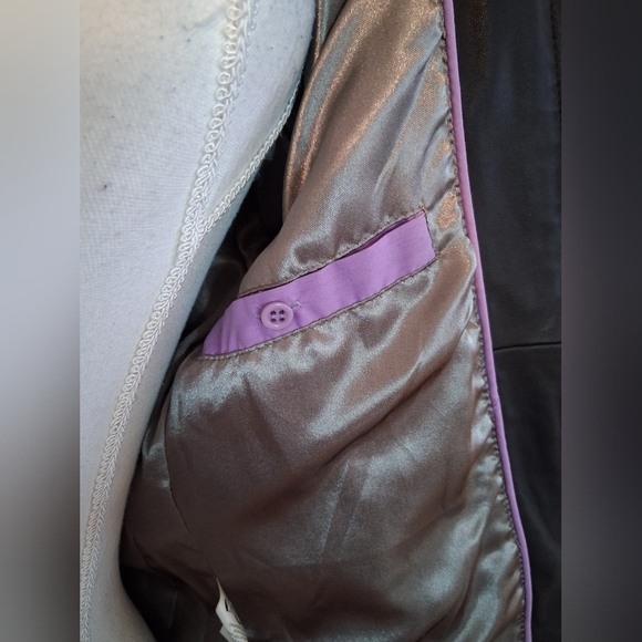 Doma Genuine Leather Quilted Bomber Jacket Size Small - Picture 6 of 10